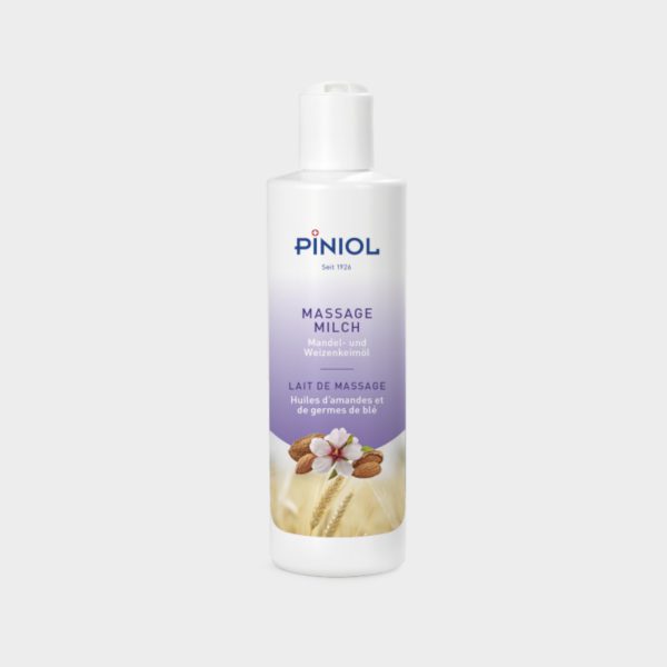 Piniol Massagemilch mit Mandel- und Weizenkeimöl